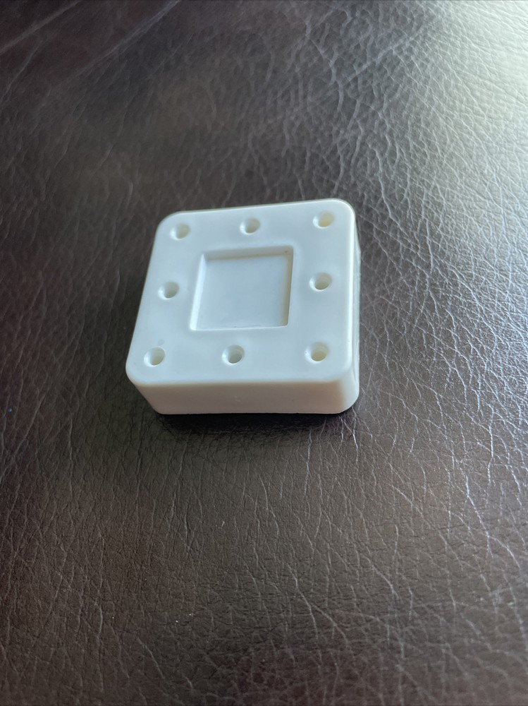 ZIRC 8-Hole Magnetic Bur Block White 50Z400A.