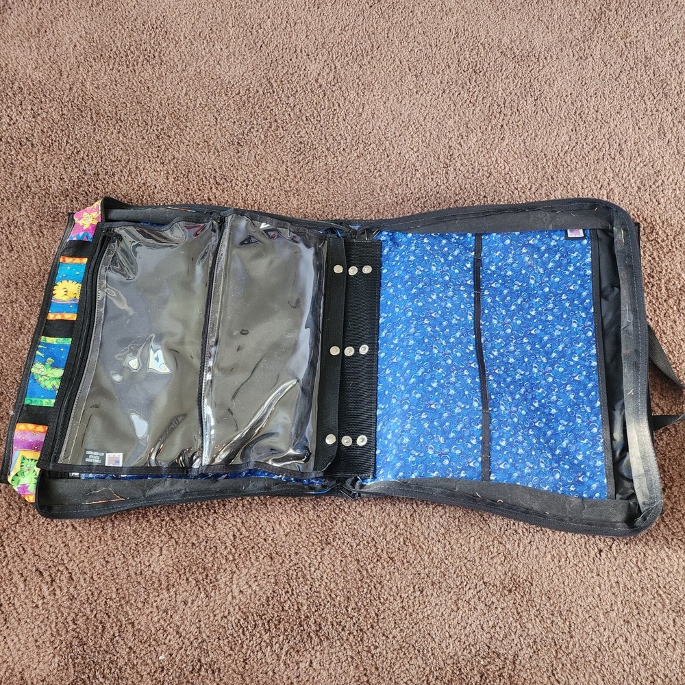 Knitting Storage Bag Cute Cat Pattern Lots Of Pockets