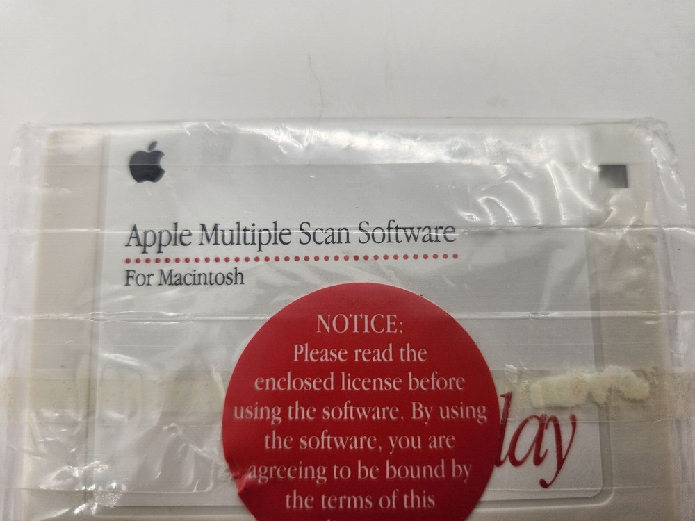 Vintage Apple Multiple Scan Display Software 3.5" Disk 1993 690-1070A, New