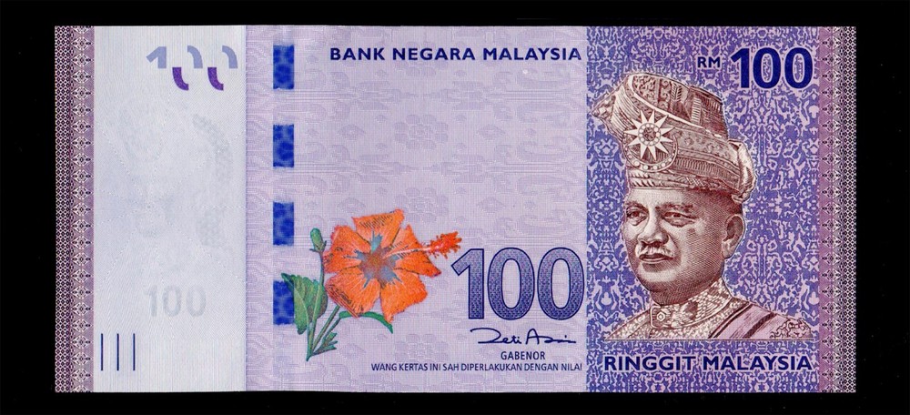 Malaysia 100 Ringgit 2012 GEM UNC Free shipping {H66}