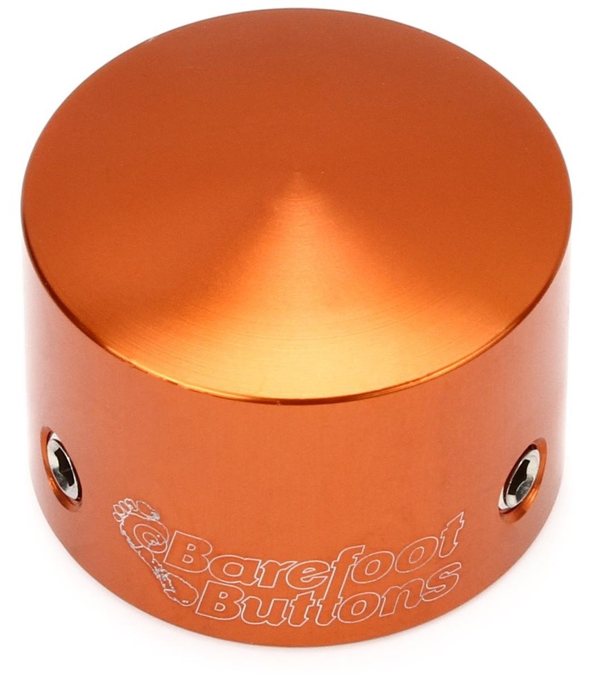 Barefoot Buttons V1 Tallboy Footswitch Cap - Orange (3-pack) Bundle