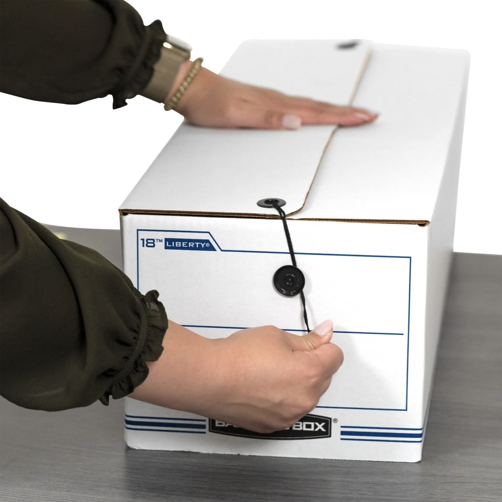 Bankers Box LIBERTY Check and Form Boxes, Standard Set-Up, String and Button, 7
