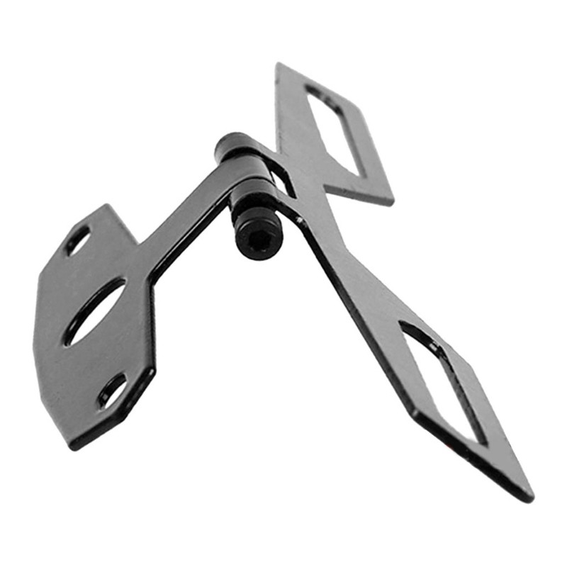Motorcycle Carbon Steel License Plate Bracket Holder Light Extensible Bracket