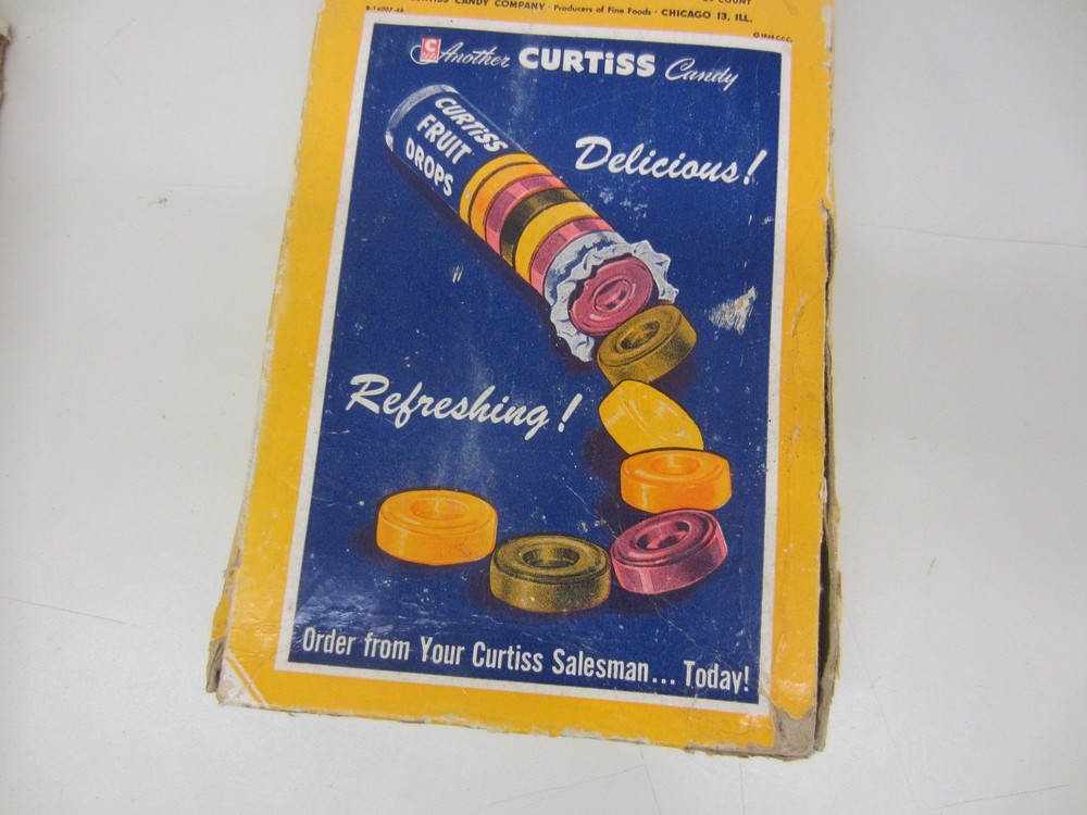 Vintage 1950's CURTISS Butterfinger Fruit Drops Candy EMPTY BOX ONLY