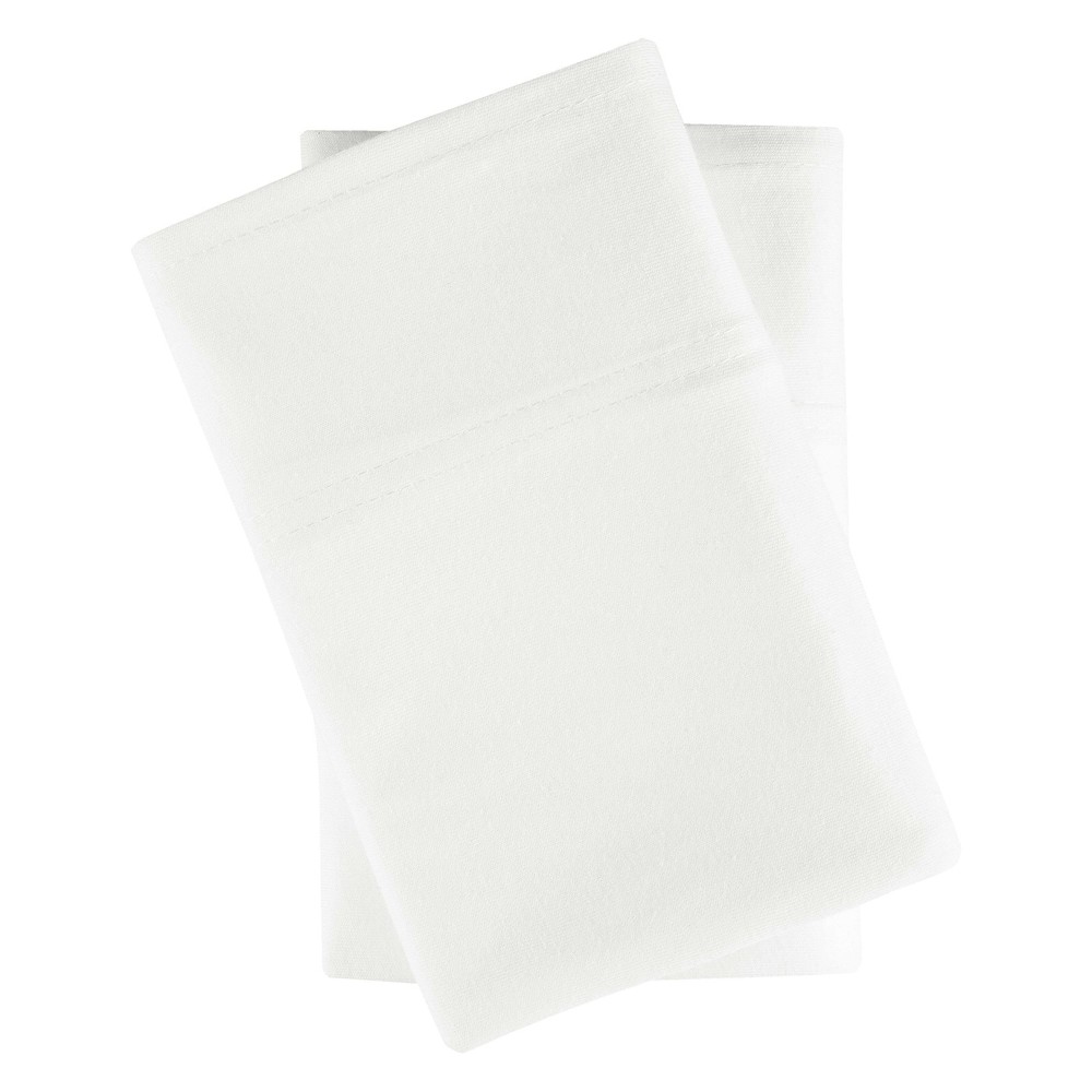 Extra Soft Jersey Pillowcase Set, King, Arctic White, 2 Pieces