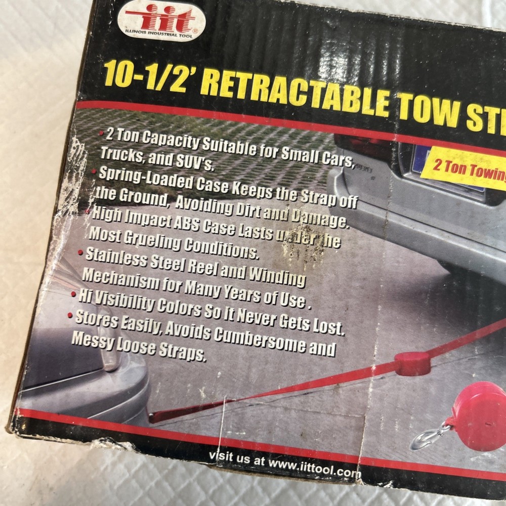 IIT 10-1/2’ Retractable Tow Strap