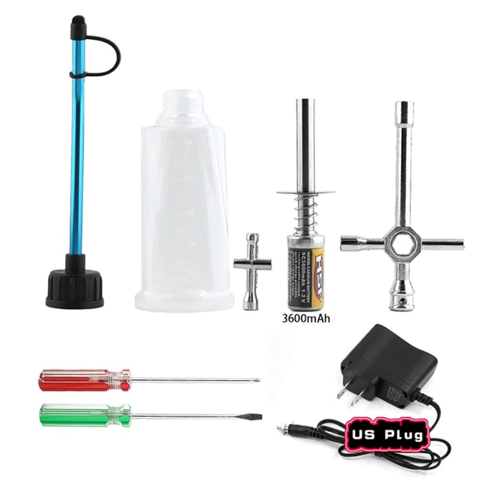 Chanmoo Nitro Starter Glow Plug Igniter 3600mAh with Charger Tools Assorted