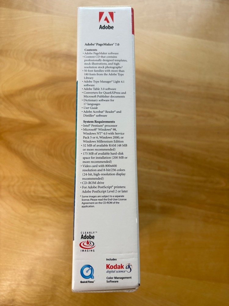 Adobe PageMaker 7.0 Education Version for Windows