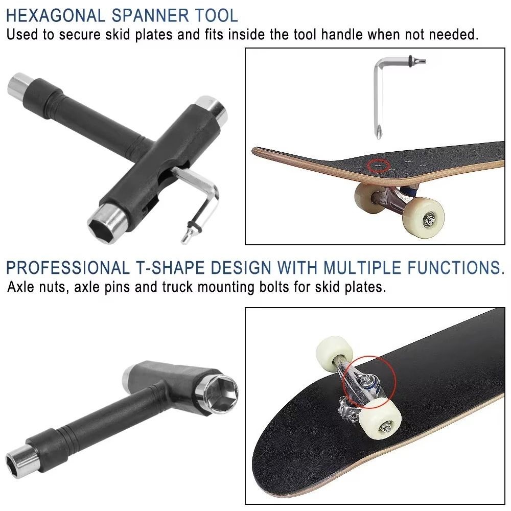 MultiFunction Roller Skate T Tool Skateboard Accessories