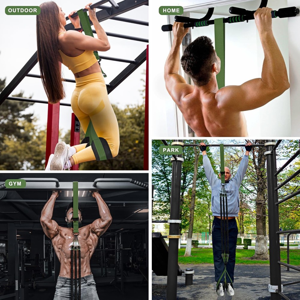 HPYGN Pull Up Assistance Bands, Heavy Duty Pull Up Bands, Height Adjustable S...