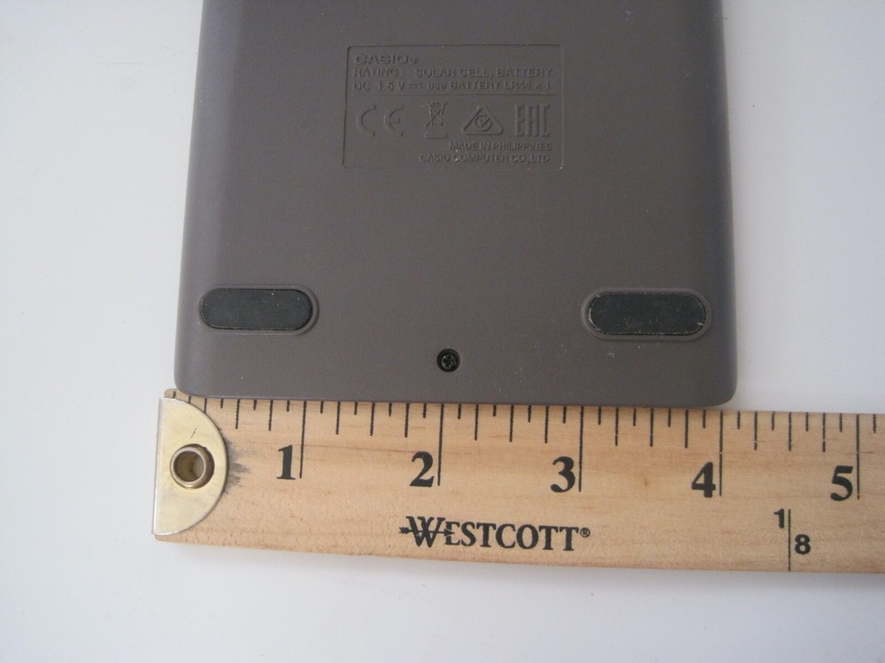 Casio JF-100BM 10 Didgit Solar Calculator Large EUC