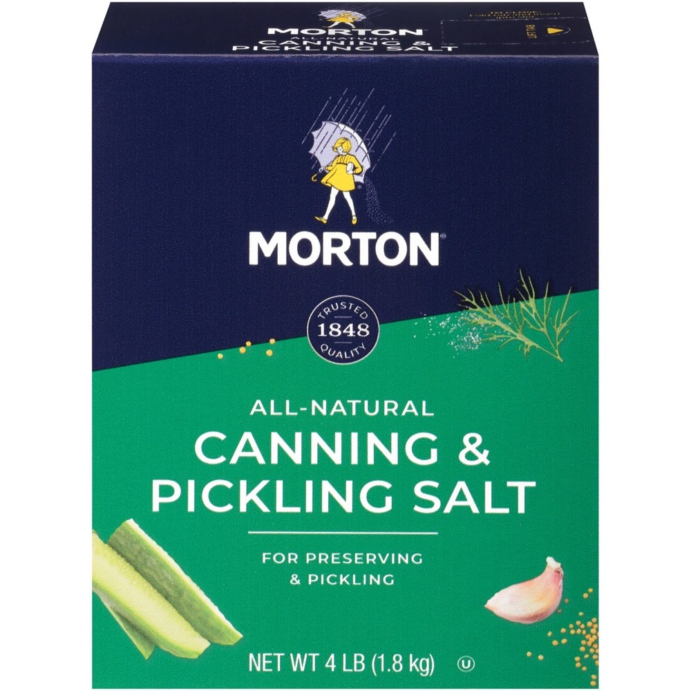 4 pack,Morton Canning , Pickling Salt, 4 lb.