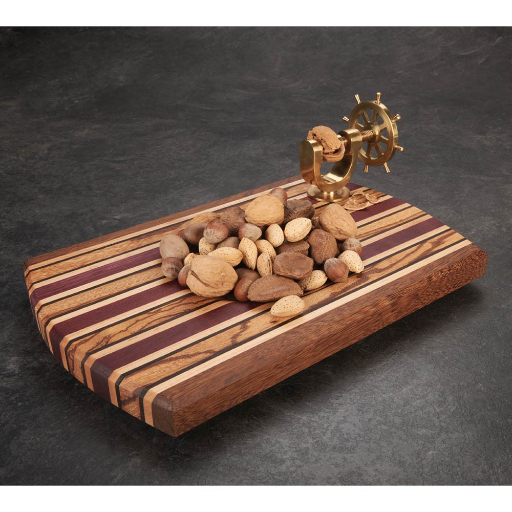 WoodRiver Nutcracker Turning Kit - Ship's Wheel - Solid Brass