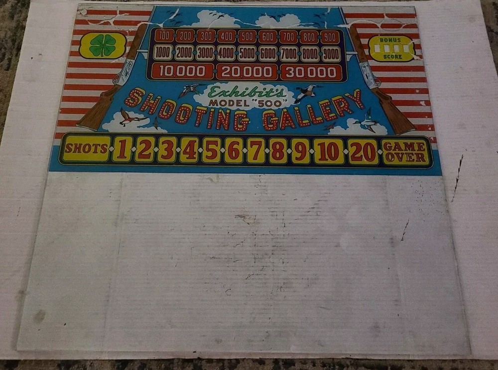 Exhibits Model 500 Shooting Gallery Glass