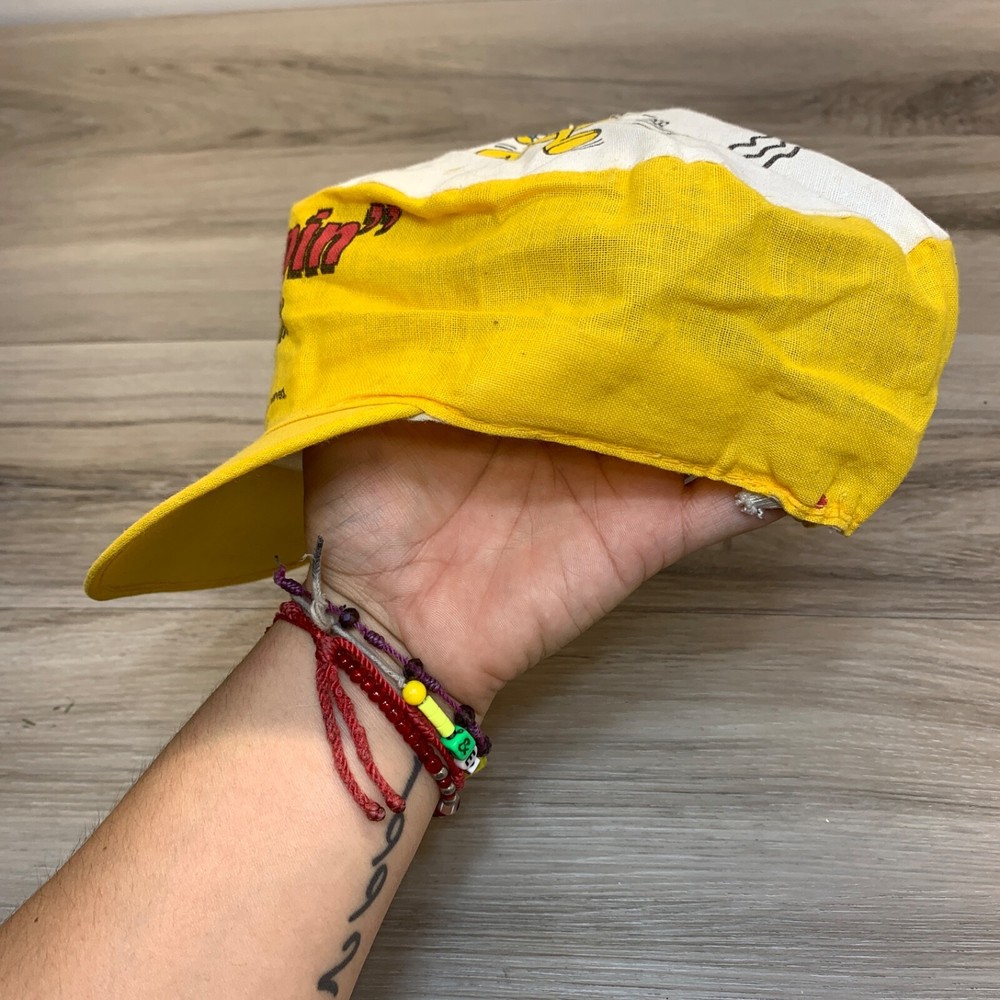 1982 Midway - Pac Man Cereal - Painter Hat "Lets Go Ghost Chompin"