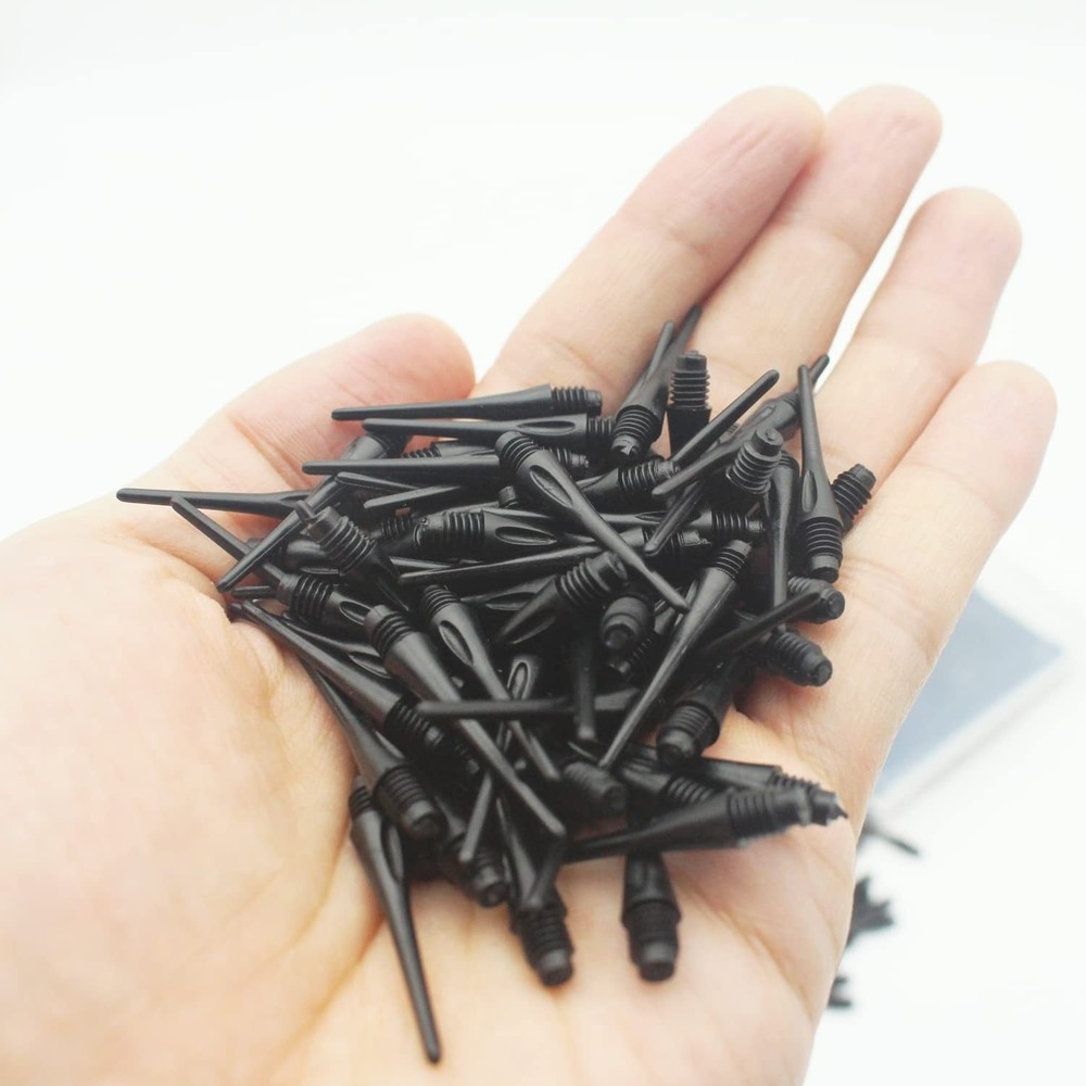 2BA Thread Plastic Tip Dart Points 500 Pack Soft Dart Tips Replacement Plasti...