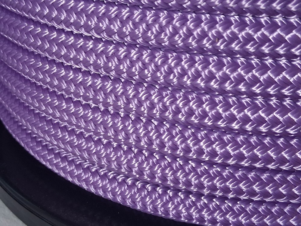 9/16 x 40 ft. Double Braid-Yacht Braid Polyester Rope. Lilac/Light Purple.