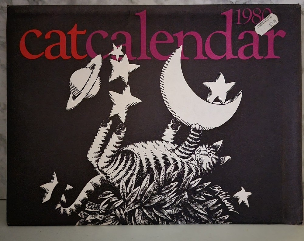 Kliban Cat 1980 Cat Calendar Still Sealed