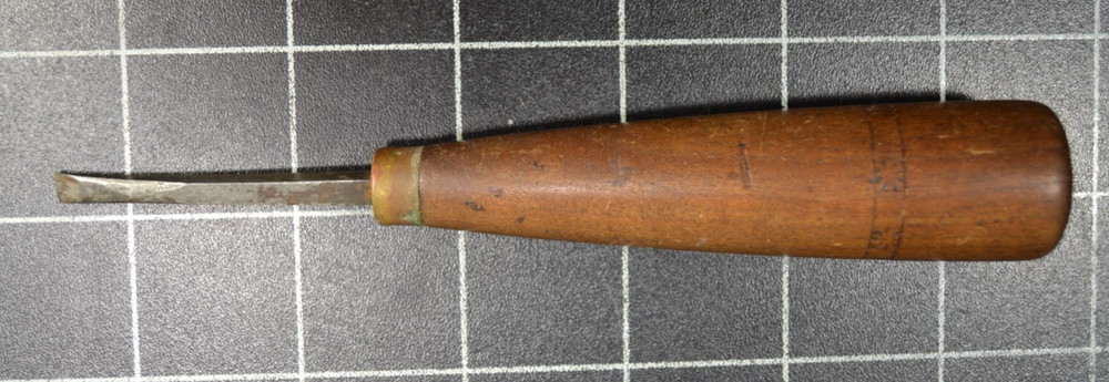 C. MAIERS - 3/16"   CHISEL - ALL ORIGINAL WITH NICE DECORATED HANDLE
