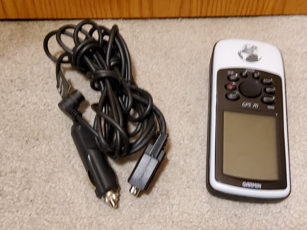 Garmin GPSMAP 76 Tested Clean Bundle w/ box, strap, manuals, cables EUC