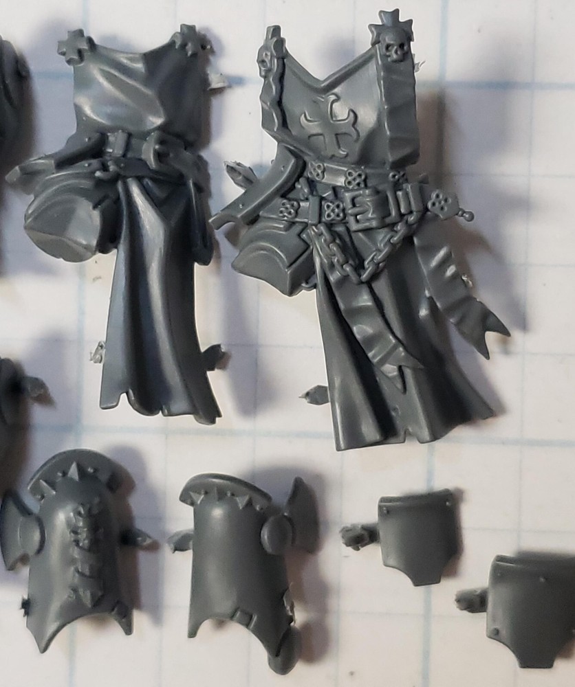 Warhammer 40k Black Templar Bits Sword Brethren Castellan Torso & Legs Set
