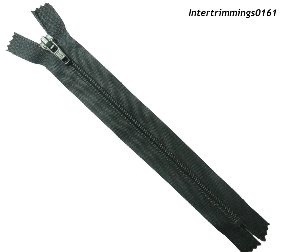 EP ZIP GREY 8"/20CM, NYLON TEETH, CLOSED END, NO 5