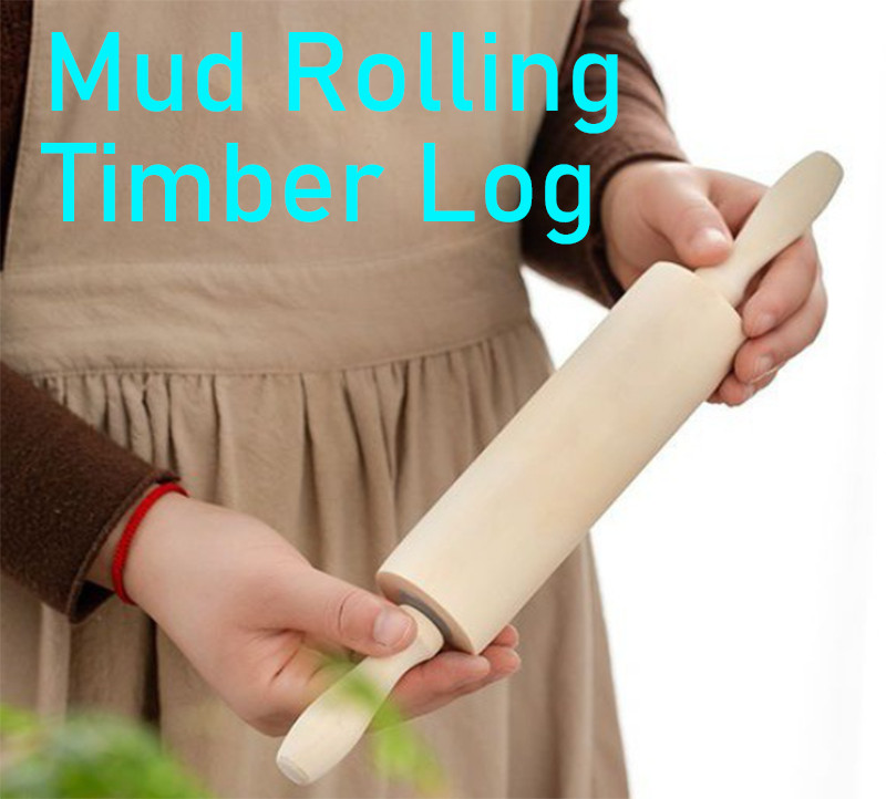Mud Rolling Timber Log Material Ceramics & Pottery Tools Rolling Clay Stick