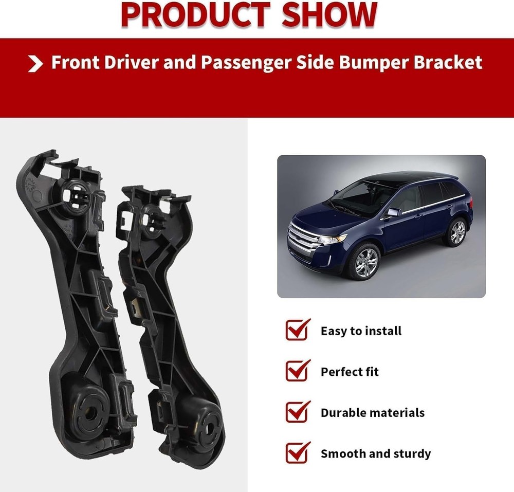 Front Bumper Cover Support Bracket Retainer Reinforcement Compatible with 2014-2