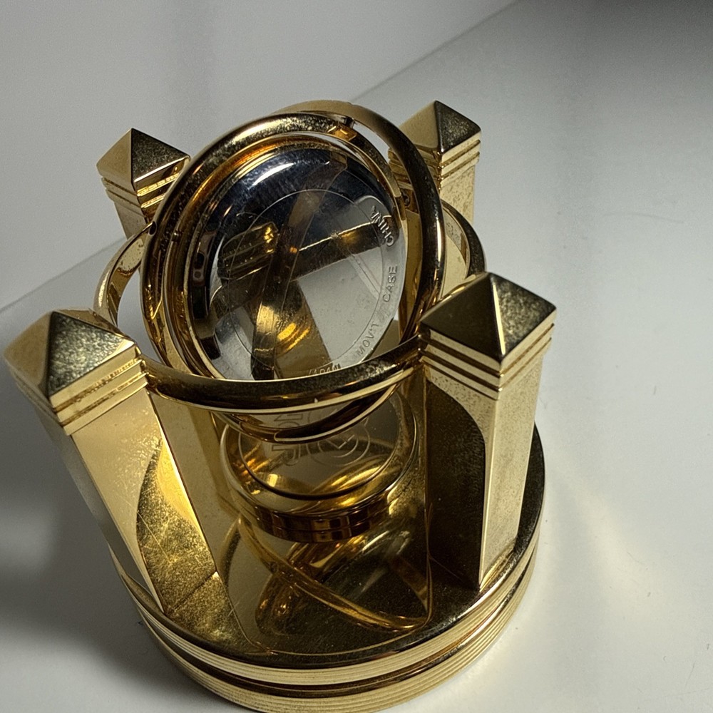 NCR - BENCHMARK QUARTZ DESKTOP SWIVELING CLOCK WITH NCR LOGO, Untested