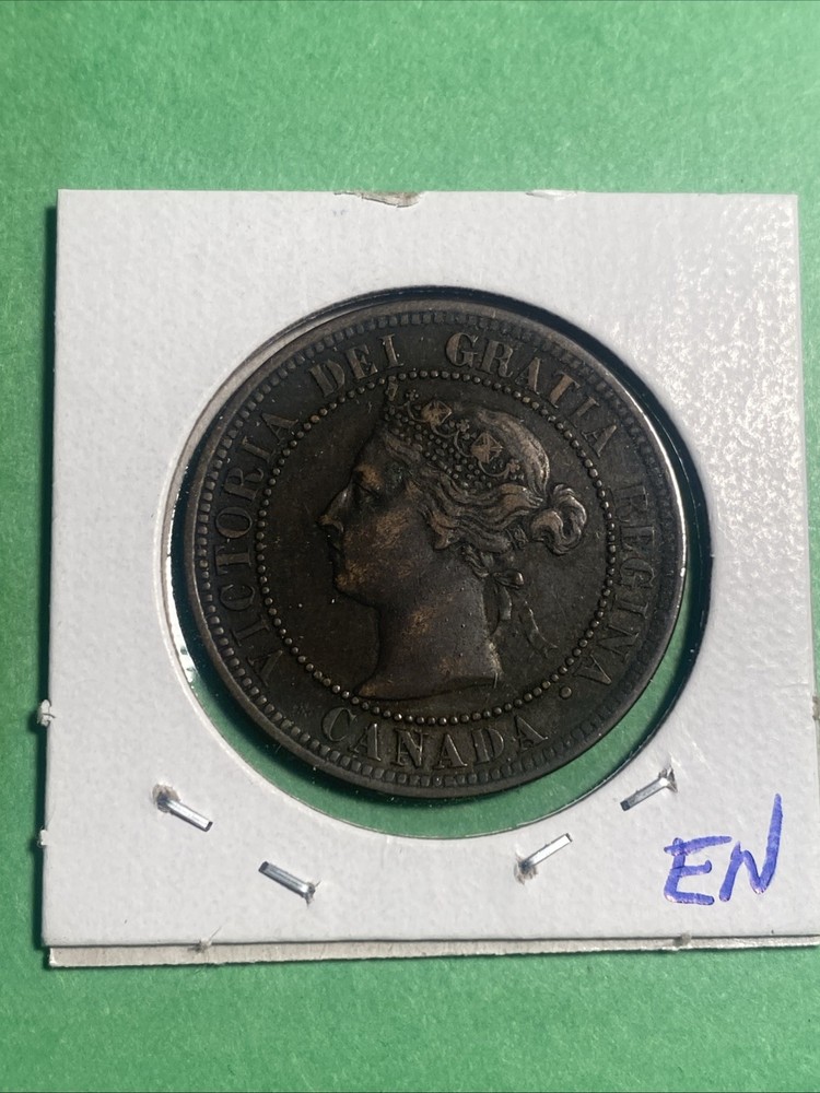 1891 Canada 1 Cent Large Date VF