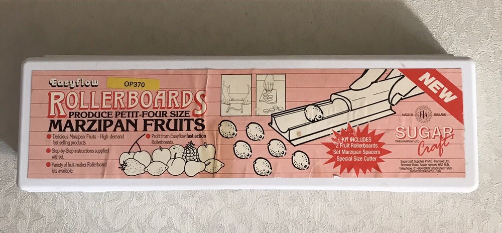 Sugar Craft Easyflow Rollerboards Marzipan Fruit Former-2 Shapes