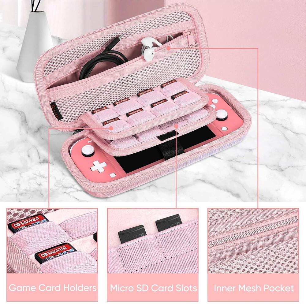 Carrying Case for Nintendo Switch Lite 2019 Hard Shell Protective Cover Bag