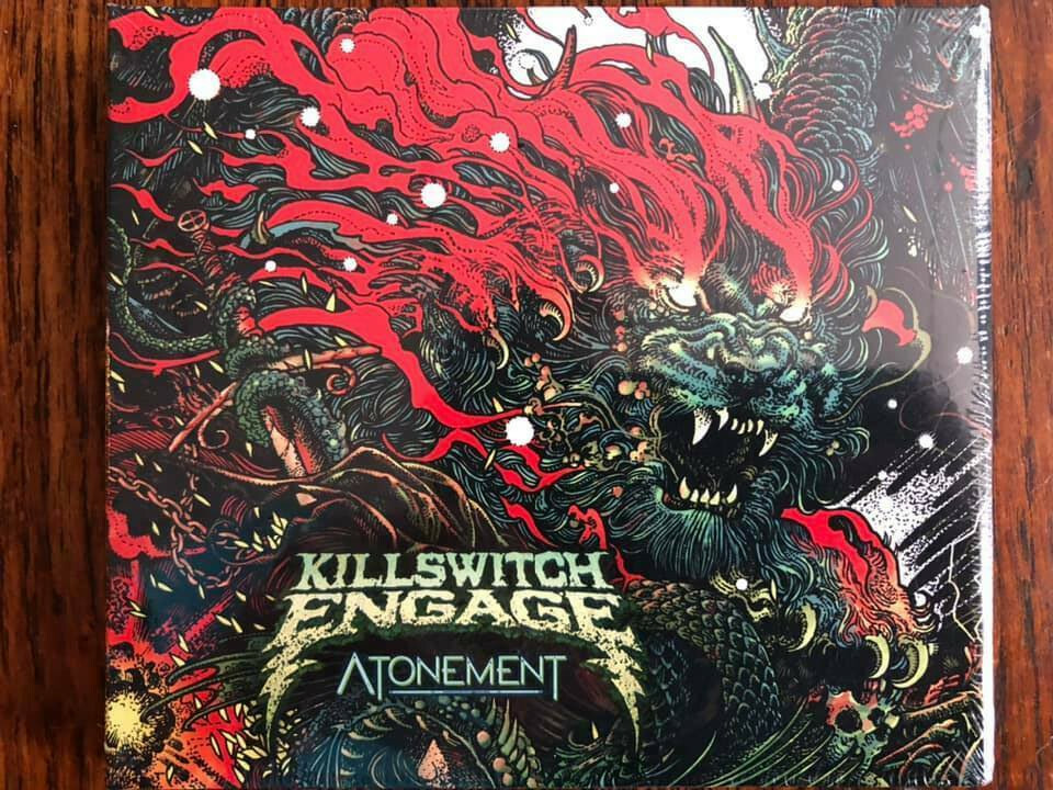 Killswitch Engage Atonement cd Rise with signed cd booklet autographed band