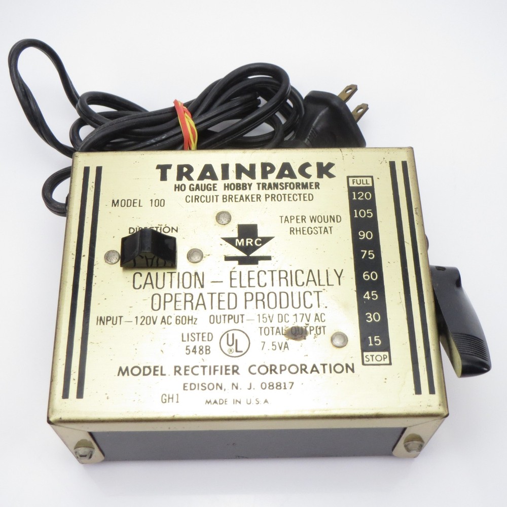 MRC Hobby Transformer Model 100 - HO Scale Train Control Power Supply Tested