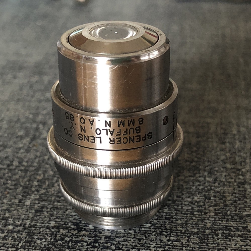 Spencer Optical 8mm Microscope Objective RMS Iris N.A. 0.85