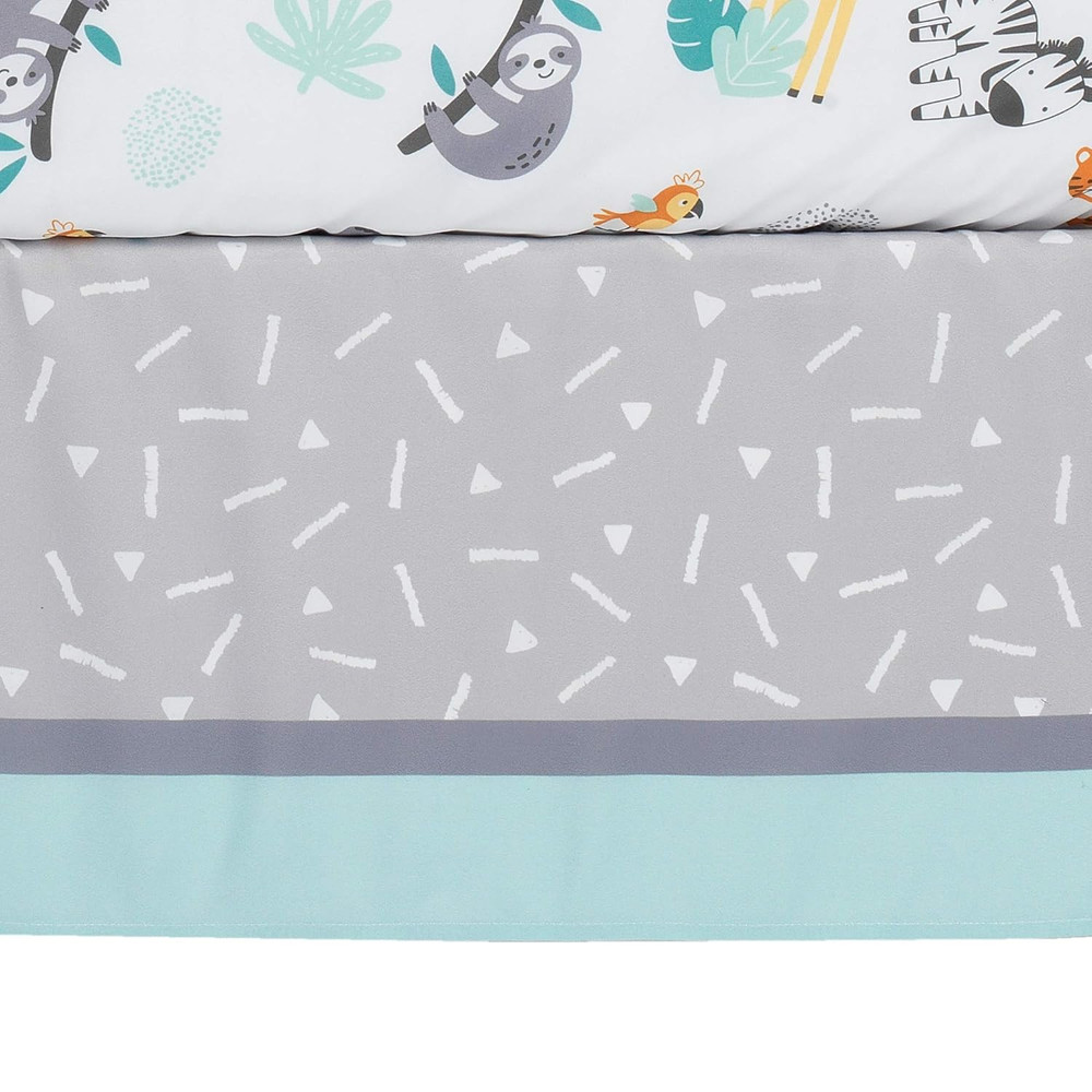Mighty Jungle 3Piece Crib Bedding Set, Multicolor (283003V)