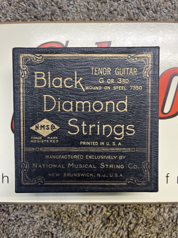 Vintage Black Diamond Strings Tenor Guitar Strings Box