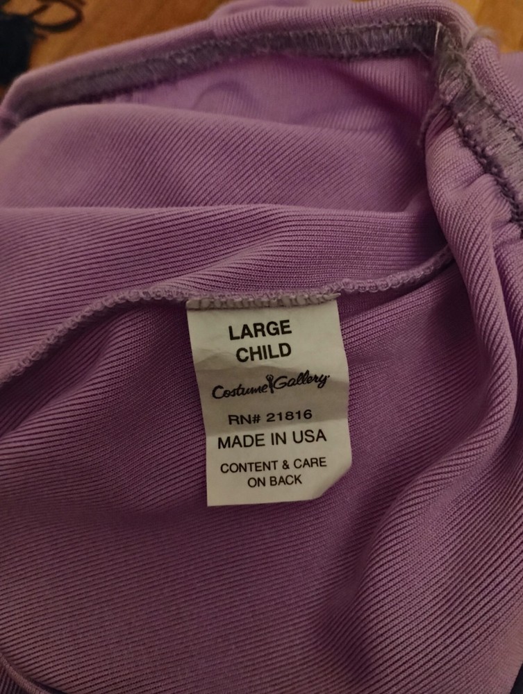 Modern Lyrical Dance Costume Child Large Light Purple