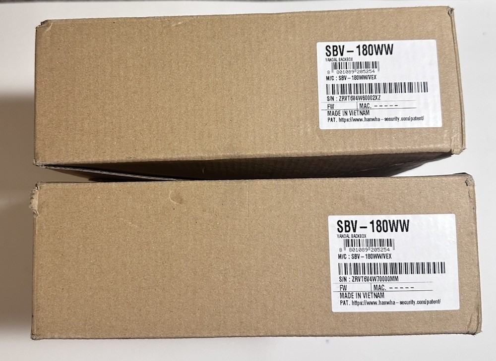 Hanwha Vision SBV-180WW Vandal Backbox - Open Box