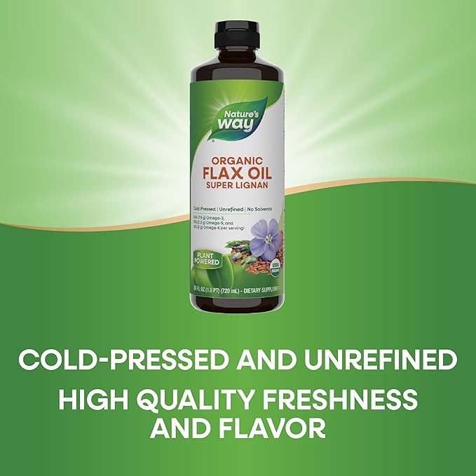 Cold Pressed Organic Flax Oil