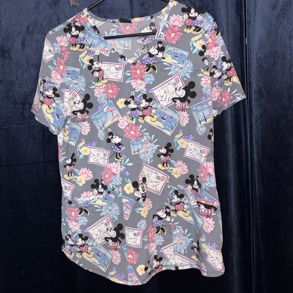 Scrub Top Disney Holiday S