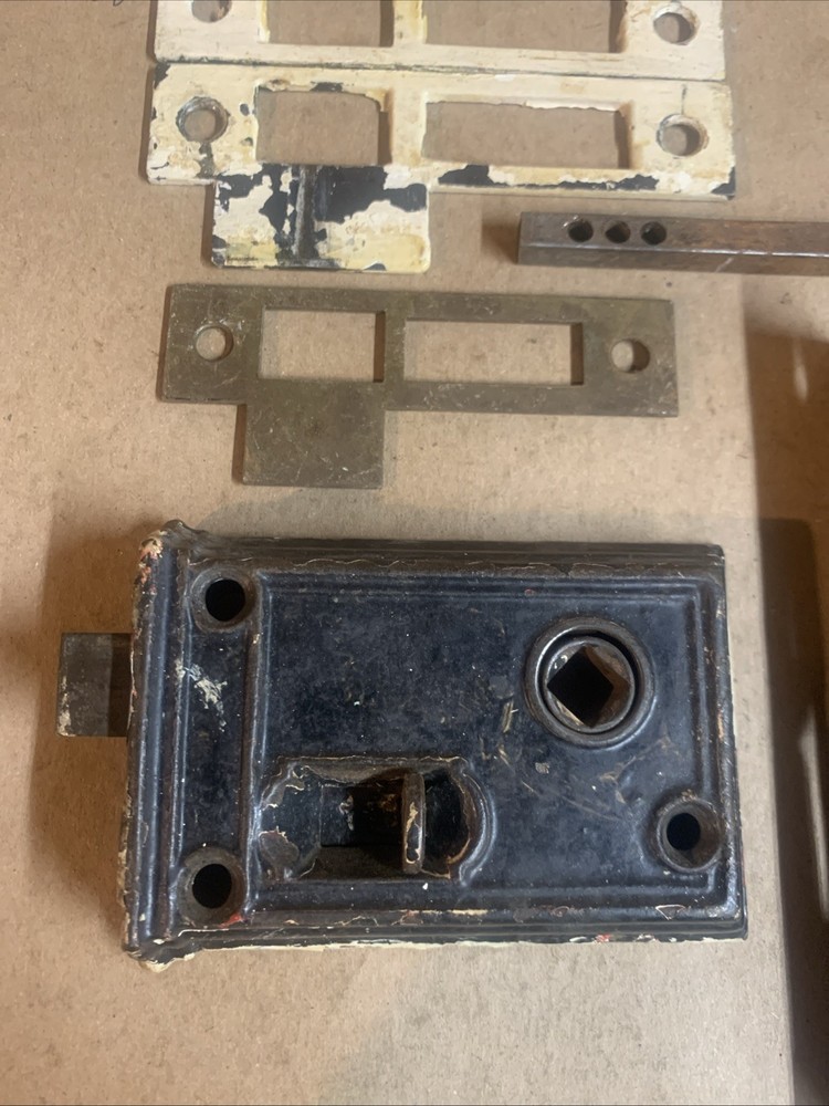 Antique Rim Lock. Mortise Lock & Hardware. 4/8