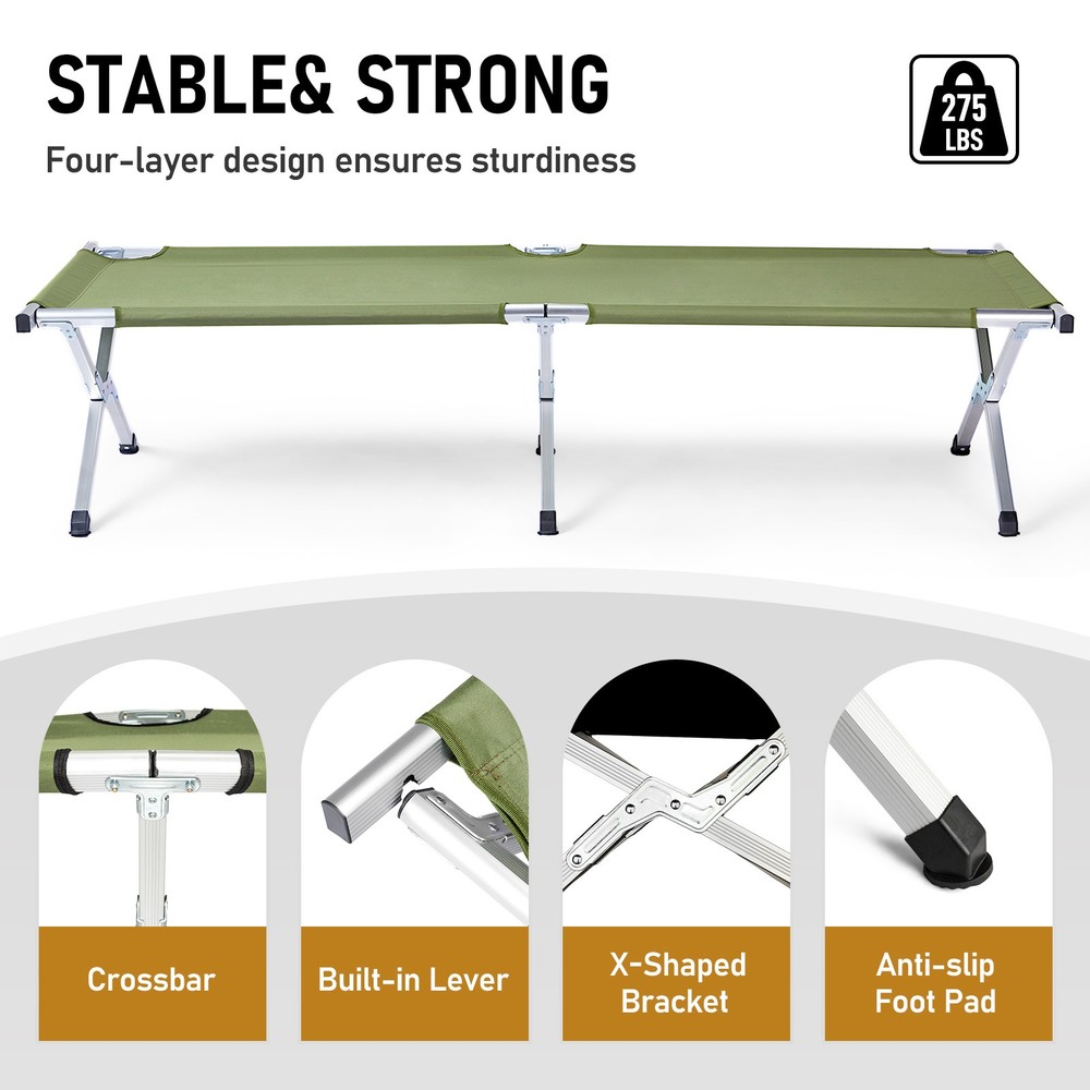 [Old Code: 27860141]RHB-03A Portable Folding Camping Cot with Carrying Bag