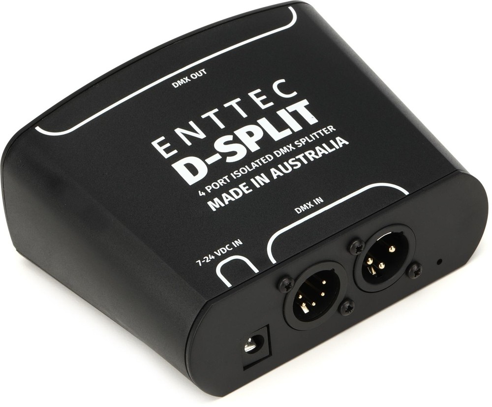 ENTTEC D-Split 4-port Isolated DMX Splitter (2-pack) Bundle