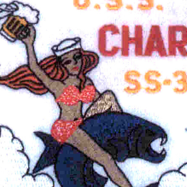 USS Charr SS-328 Patch - Version A