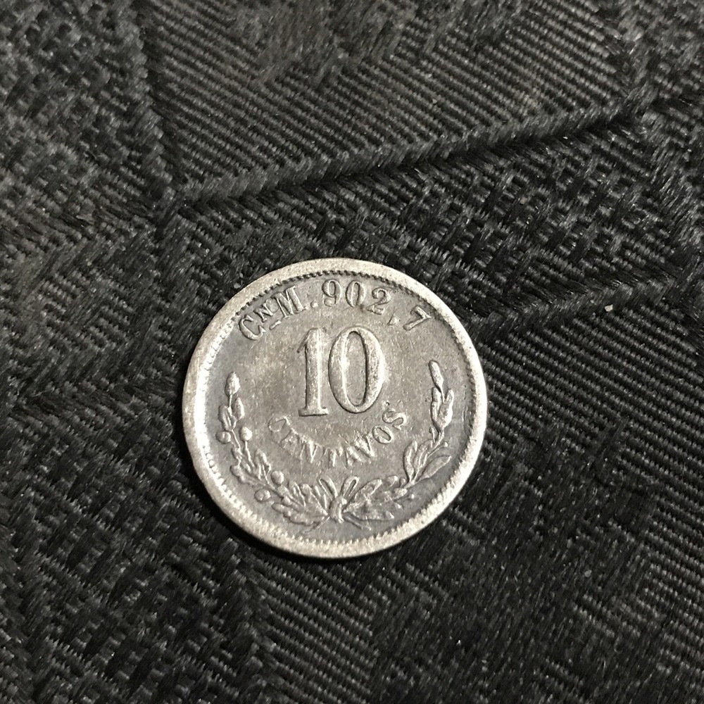 1896 Cn M MEXICO 10 CENTAVOS SILVER KM-403.2