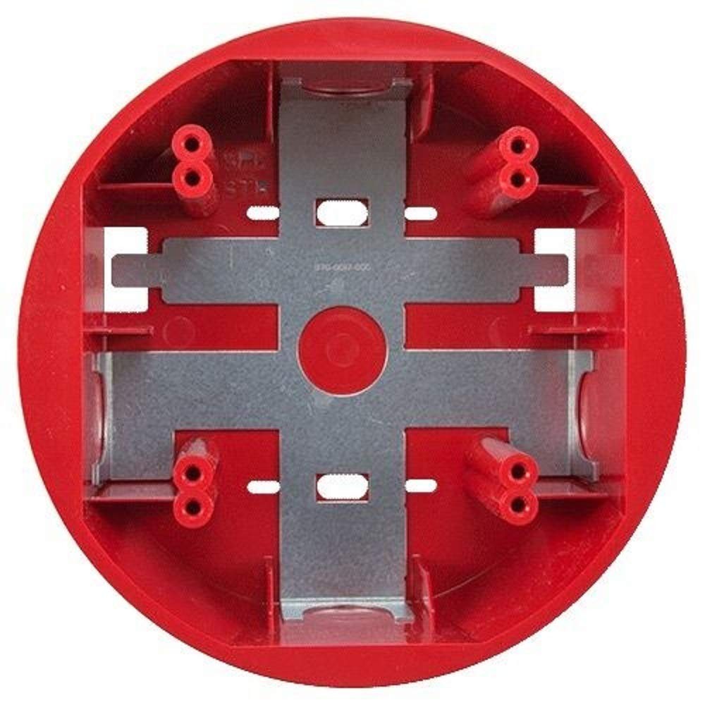 SYSTEM SENSOR SBBCR Ceiling Mount Surface Mount Back Box, RED, SPECTRALERT