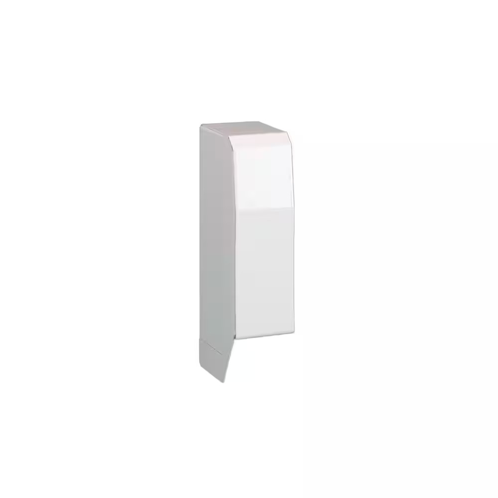 2 In. Left End Cap in Brite White