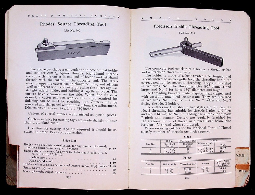 Vintage Small Tools Pratt & Whitney Catalog Reference Book No. 13 - Paperback