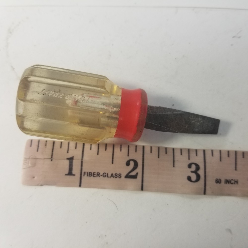 Vintage Powr-Kraft Stubby Screwdriver